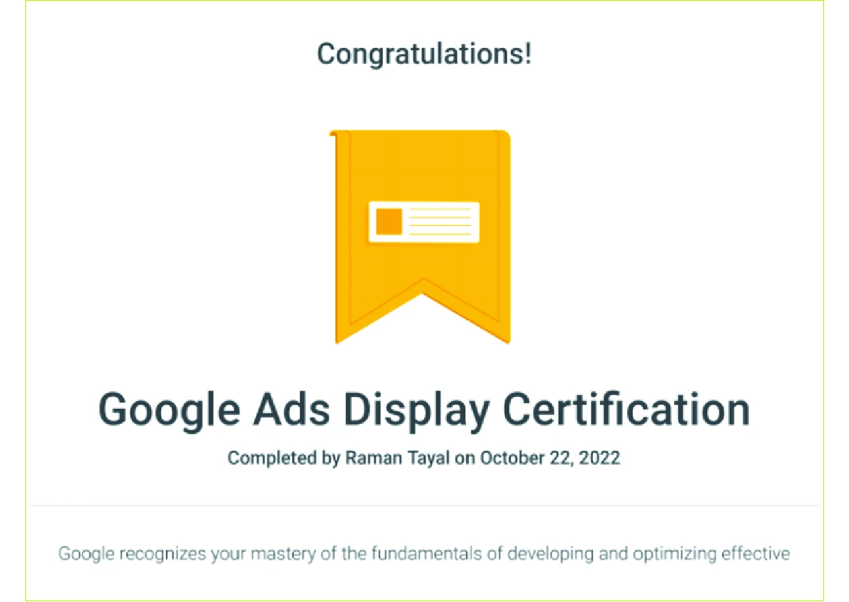 Google Ads Apps Certification