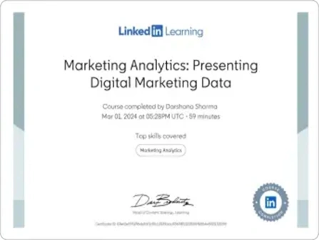 Linkedin Certificate