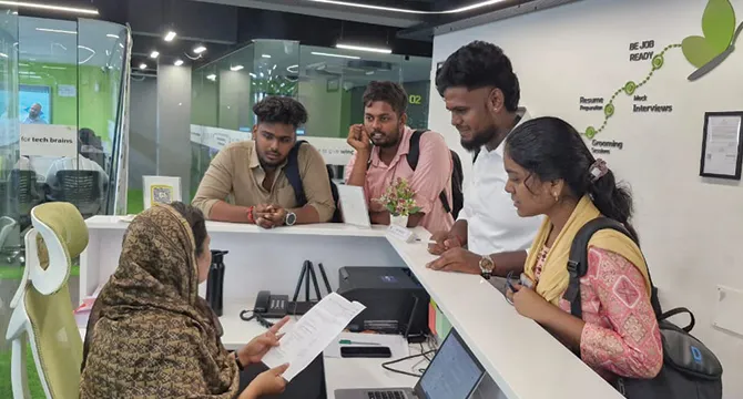 Career counselling at Velachery branch